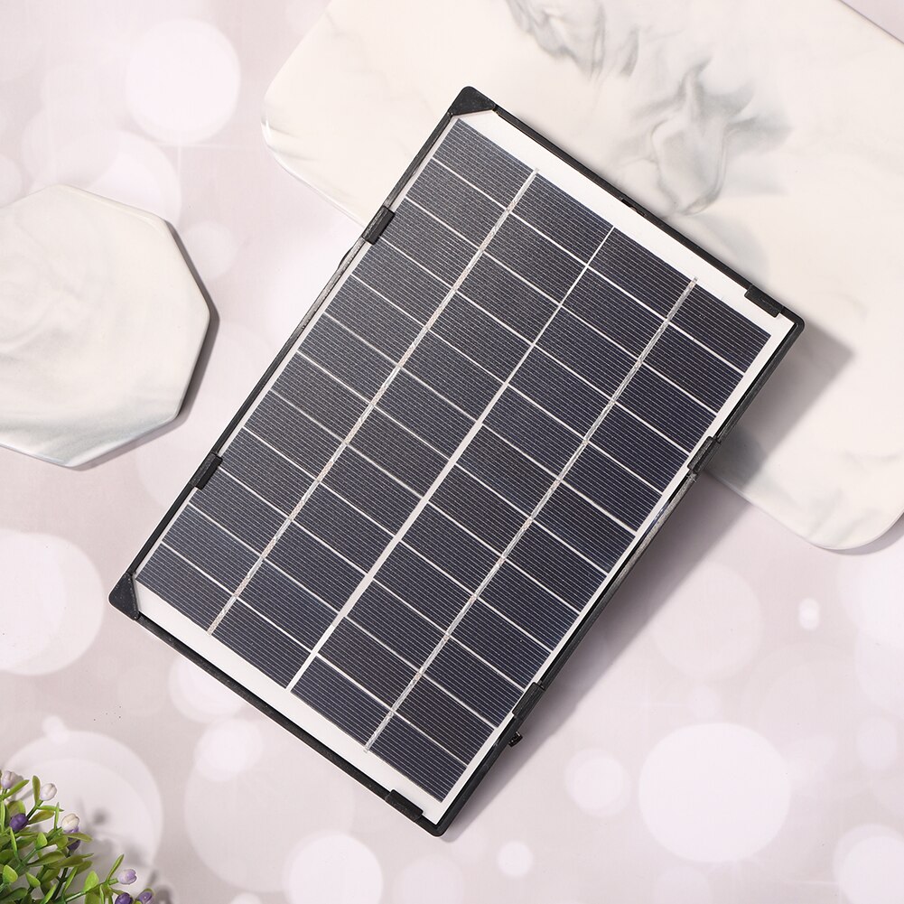 6W 12V Solar Panel Portable Power Bank Solar Cells Battery System for DC Battery Charging Outdoor Accessories