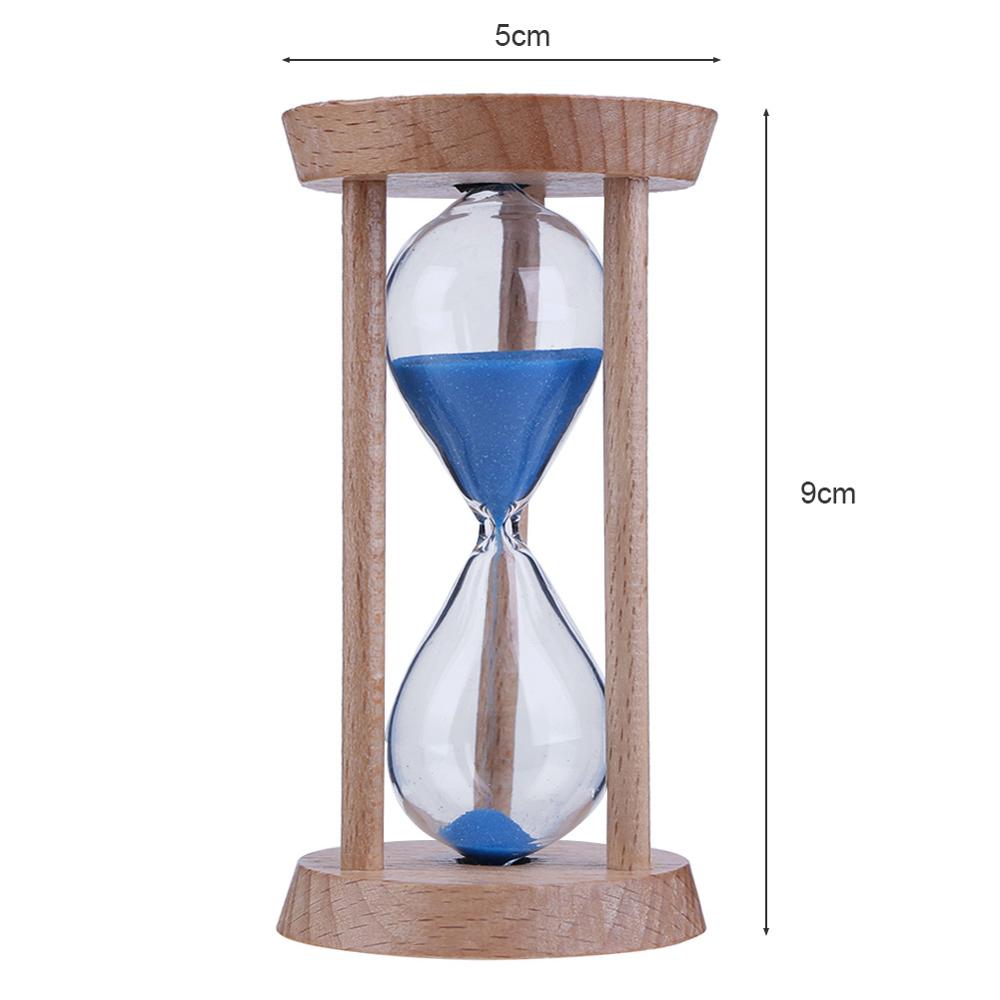 1/3/5 Minutes Sand Clock Kids Toothbrush Timer Wooden Hourglass Time Counter Classroom Game Timer For Kids Home Decor: Blue