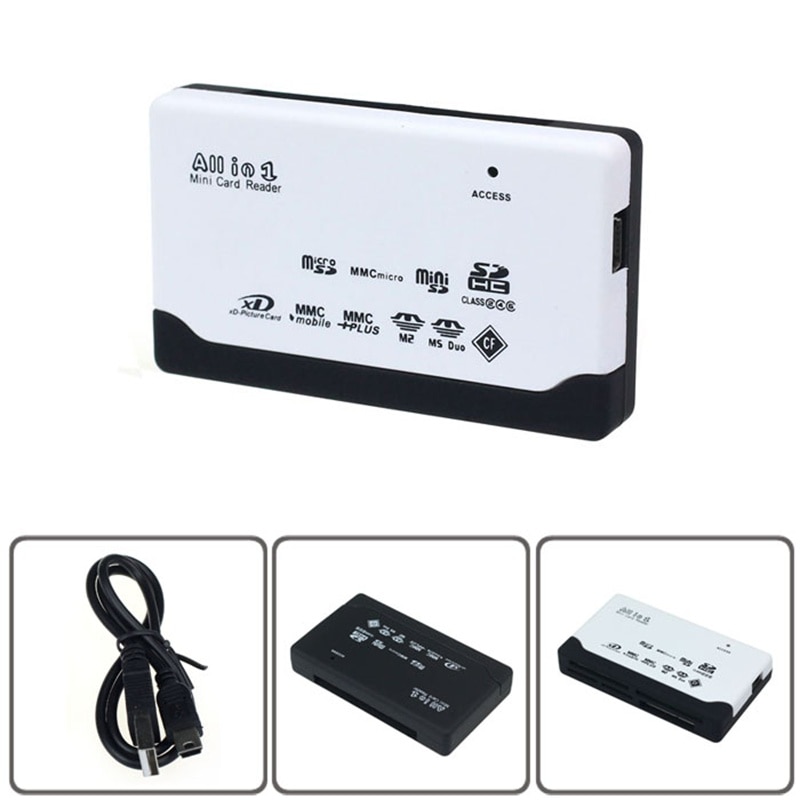 USB 2.0 Card Reader for SD XD MMC MS CF SDHC TF Micro SD M2 Adapter easy for carry very nice