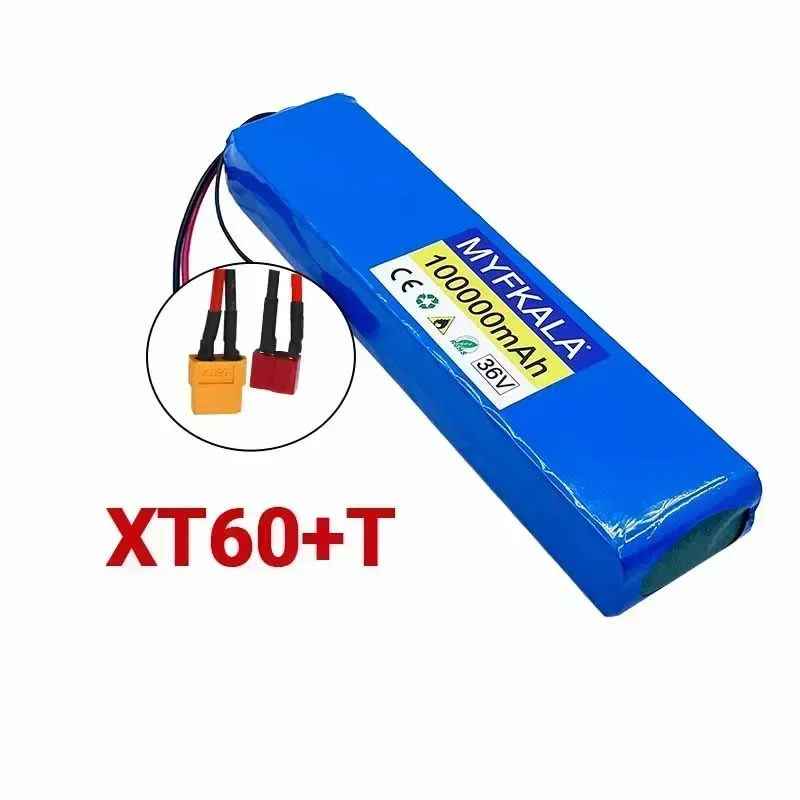 36V 100Ah 18650 Rechargeable Lithium Battery Pack 10S3P 1000W Power Modified Bicycle Scooter Electric Vehicle with BMS: Beige