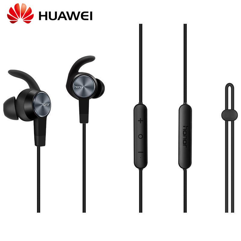 Originele Huawei Honor xsport AM61 Oortelefoon Bluetooth draadloze met Mic Volumeregeling Luidspreker In-Ear headset voor iOS Android