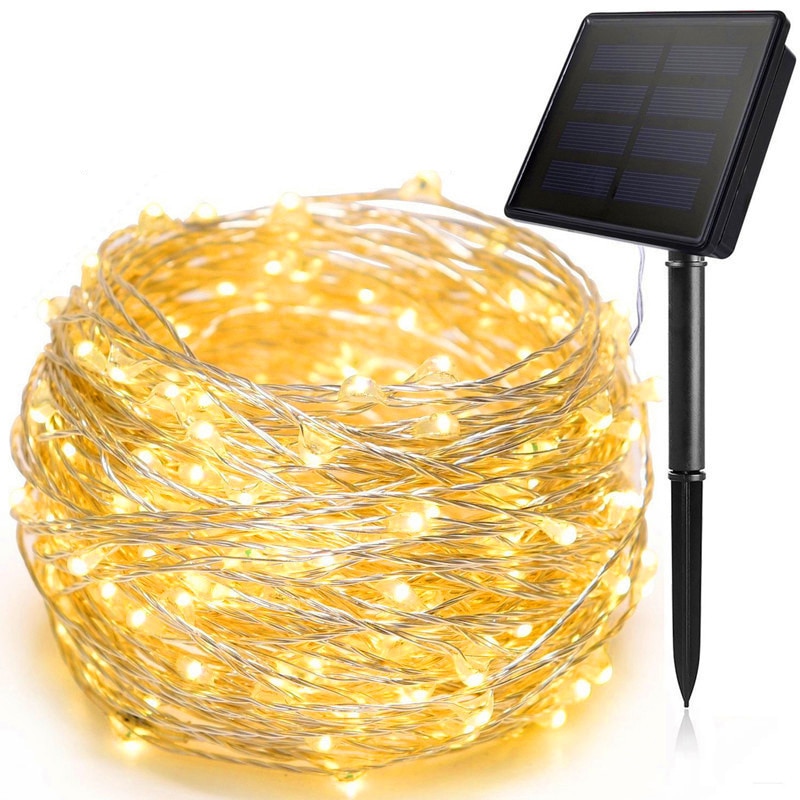 Solar Outdoor Lighting Waterproof 10M/20M Lawn Lamp Outside Street Lights Balcony Garden Decoration Fairy String Lights