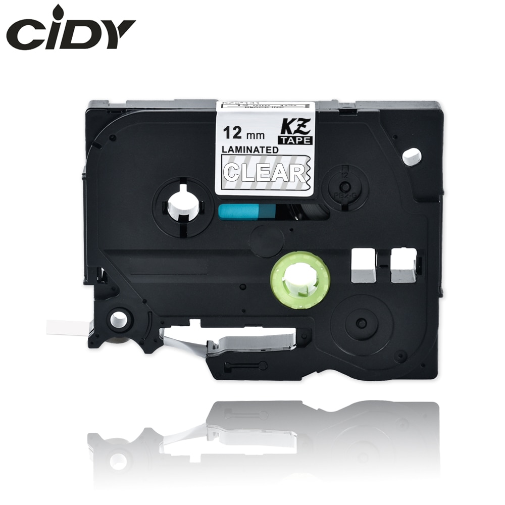 Cidy Tze 135 Tz135 Wit Op Clear Gelamineerd Compatibel Brother P Touch 12 Mm Tze-135 Tz-135 Tze135 Label Tape Cassette cartridge