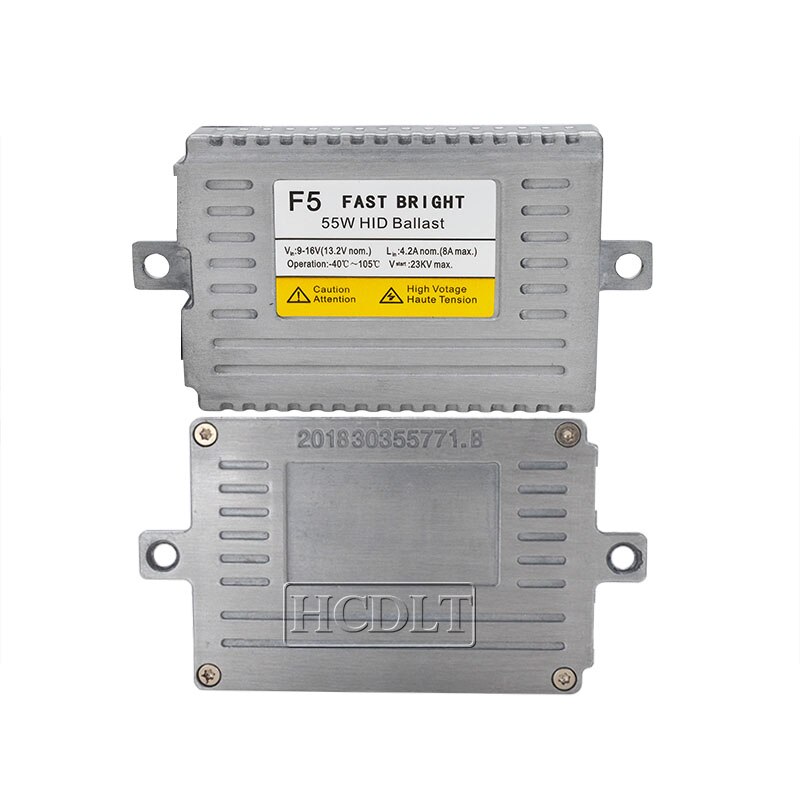 HCDLT-Kit de Xenón HID F5, lámpara de xenón de arranque rápido y brillante, 55W, H7, 5500K, lámpara H1, H3, H11, D2H, HID