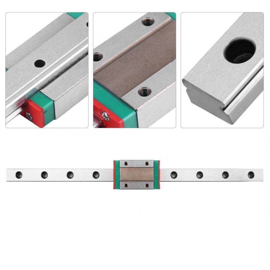 MGH12H Linear Guide 250/300/400/500/550mm High Precision Miniature Linear Sliding Rail + Slide Block For 3D Printer CNC Router