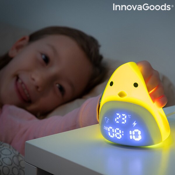 Oplaadbare Tactile Siliconen Led Alarm Chick Innovagoods