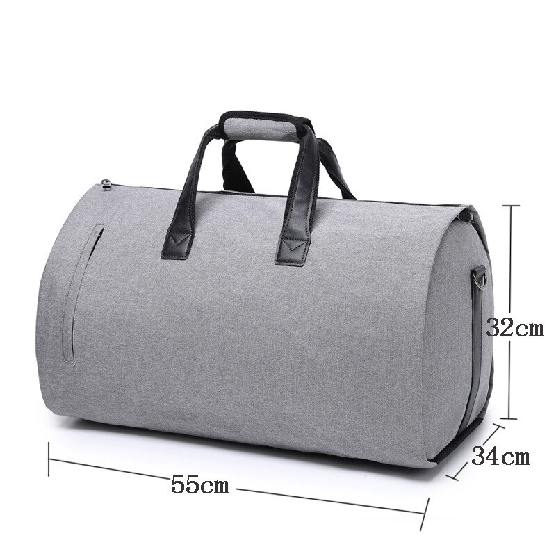 simple travel bag men's waterproof Oxford cloth suit bag shoulder messenger handbag casual travel bag 22 inch