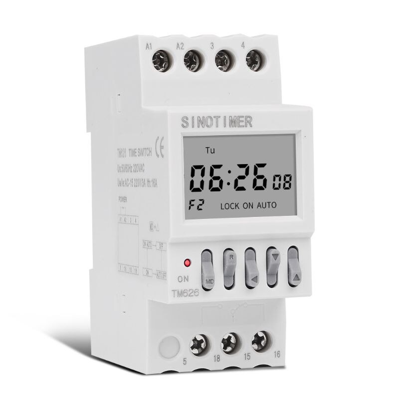 2 Channels Separate Time Control Output 7 Days Programmable Timer Clock Switch 50JD