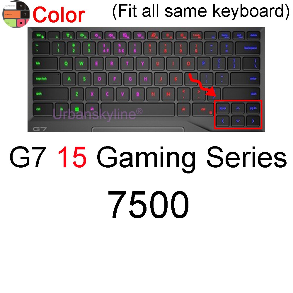 G3 Keyboard Cover for Dell G7 G15 Gaming G5 SE Pro 15 17 5587 7500 7588 7590 7700 7790 Laptop Protector Skin Case Silicone 15.6: Color G7 15