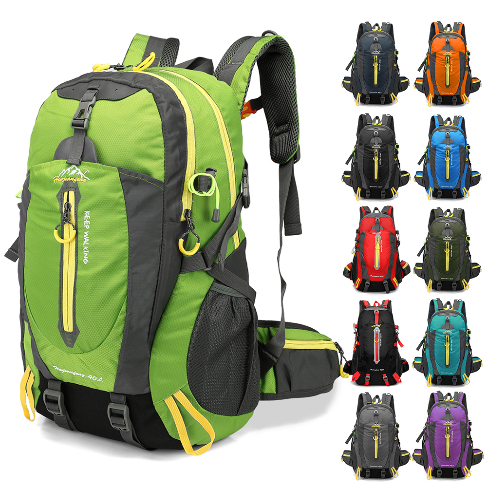 40L wasserabweisender Reiserucksack Camping Wandern Laptop Tagesrucksack Trekking Klettern Rucksäcke für Männer Frauen Wanderzubehör