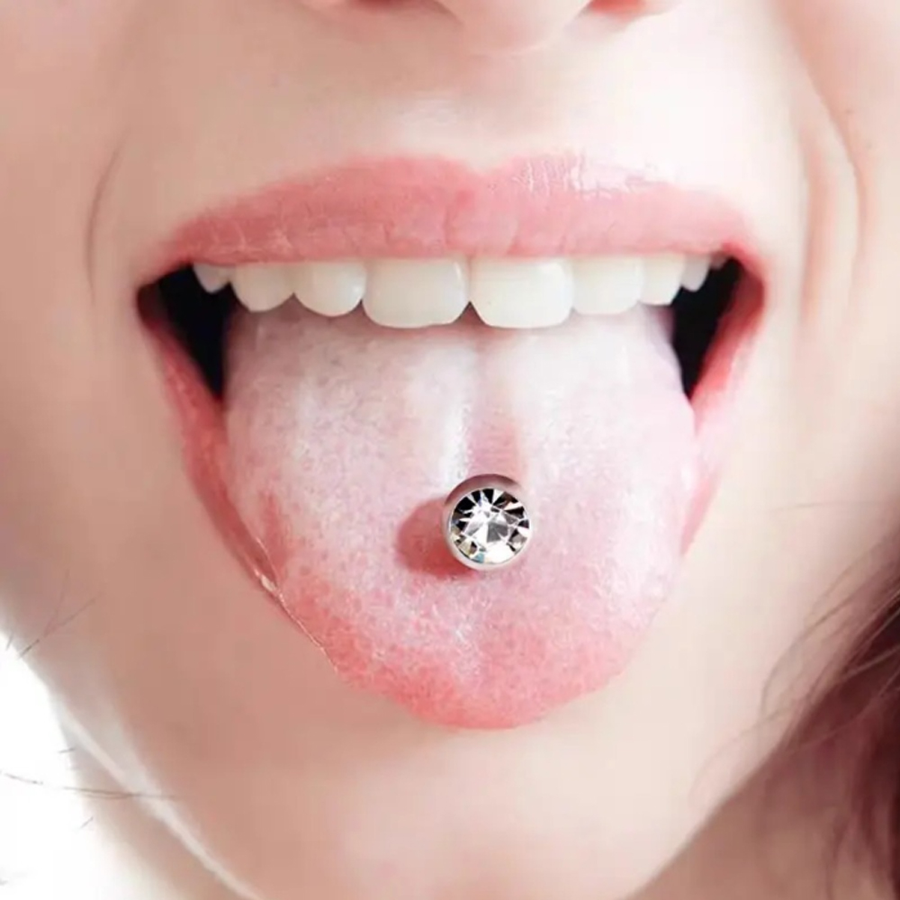 Bulk Mixed Random Pattern 16/19/22mmTongue Bar Barbell 5mm/7mm Ball Surgical Steel Body Piercing 14g 1.6mm