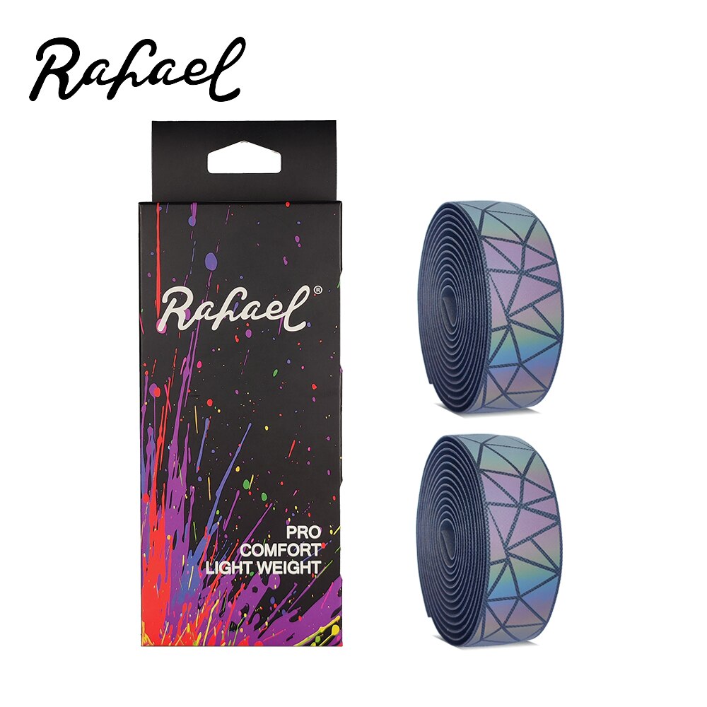 Fietsen Road Mtb Dazzling Reflecterende Driehoek Anti-Vibratie Pu Fiets Stuur Antislip Ademend Persoonlijkheid Fiets Riemen