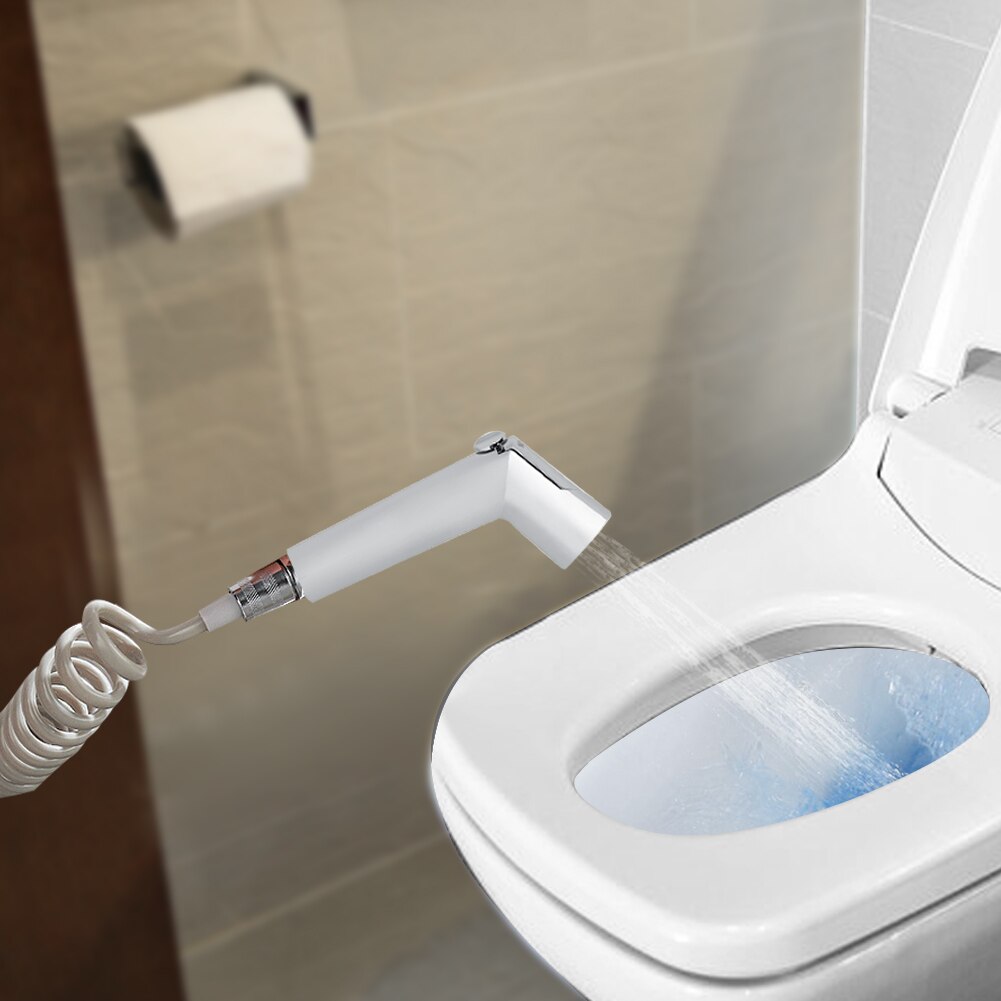 Zilver ABS Multifunctionele G1/2 "Handheld Bidet Douchekop Keuken Badkamer Hygeian Kraan Wc Seat Cleaning bidet Sproeier