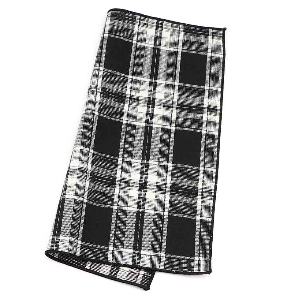 Bomuld stribet plaid brun grå grøn herre lommetørklæde lomme firkantet klassisk hankie jakkesæt tilbehør afslappet vintage: 9