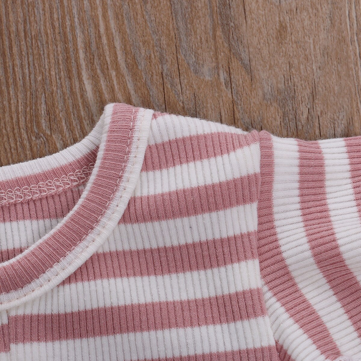 Baby jongens gestreepte outfits lente ruches mouw een stuk jumpsuit herfstkleding