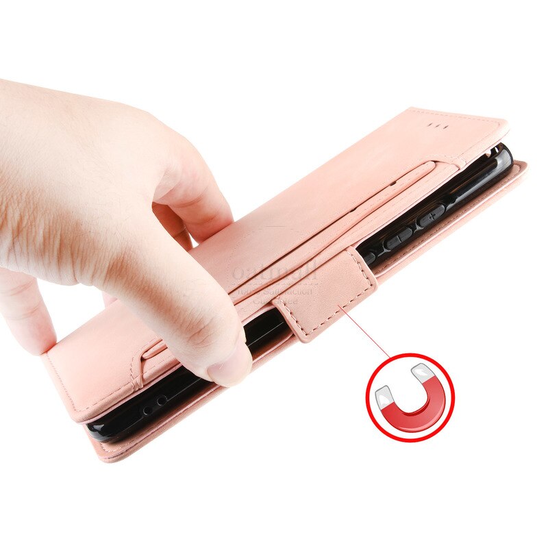 For OPPO A53 Wallet Case Magnetic Book Flip Cover For OPPO A32 Card Photo Holder Luxury Leather Mobile Phone Fundas