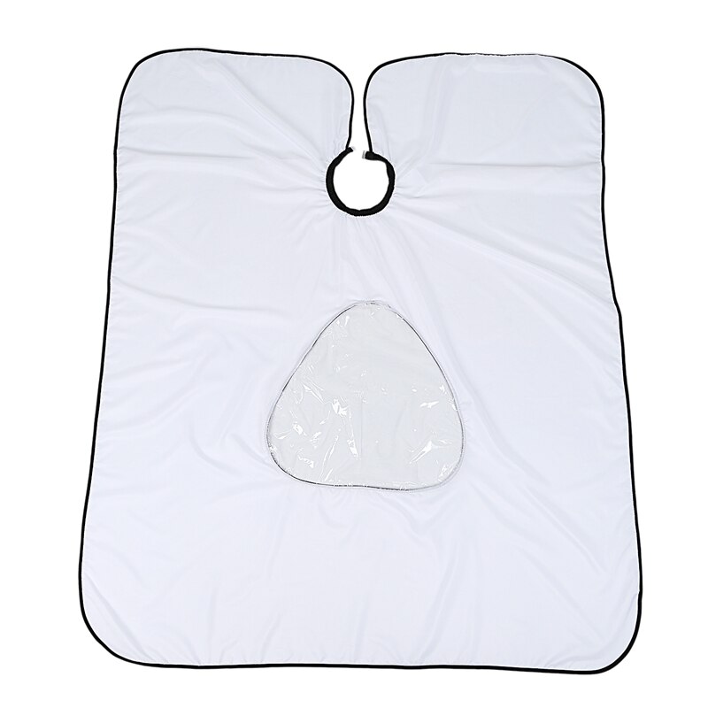 Haar knippen cape salon kapper kapper transparant zichtbaar haar knippen doek kijkvenster kapper doek: Wit