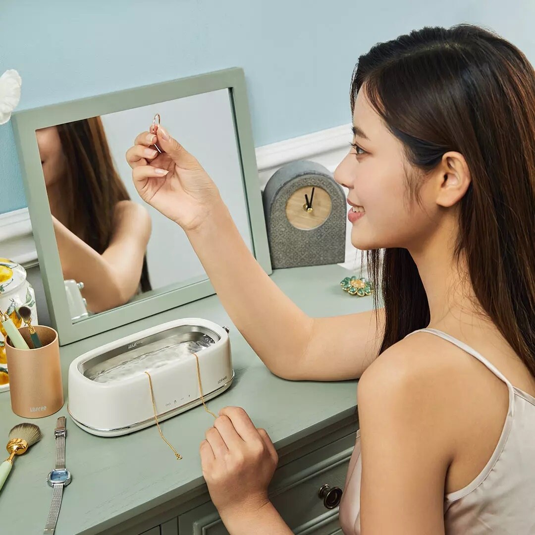 Lofans C3 Ultrasonic Cleaning Machine Portable High Frequency Vibration Cleaning Machine Jewelry Glasses Watch Cleaning