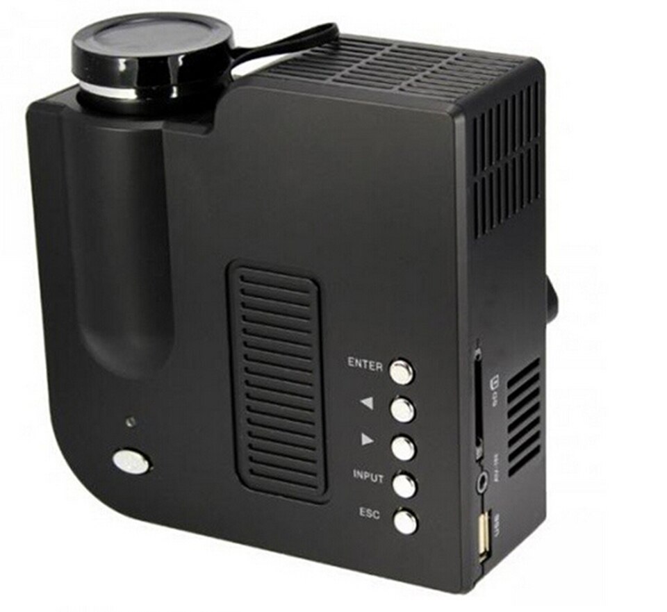 Unic multidimension  uc28+  mini-led-projektor für den haushalt, unterstützt computer, fernseher, usb-stick, sd-karte und dvd-projektor