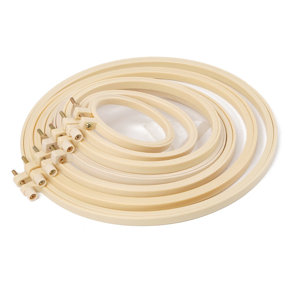 8 Sizes DIY Needlecraft Cross Stitch Machine Round Loop Hand Household Sewing Tools Bamboo Frame Embroidery Hoop Ring For Sewing