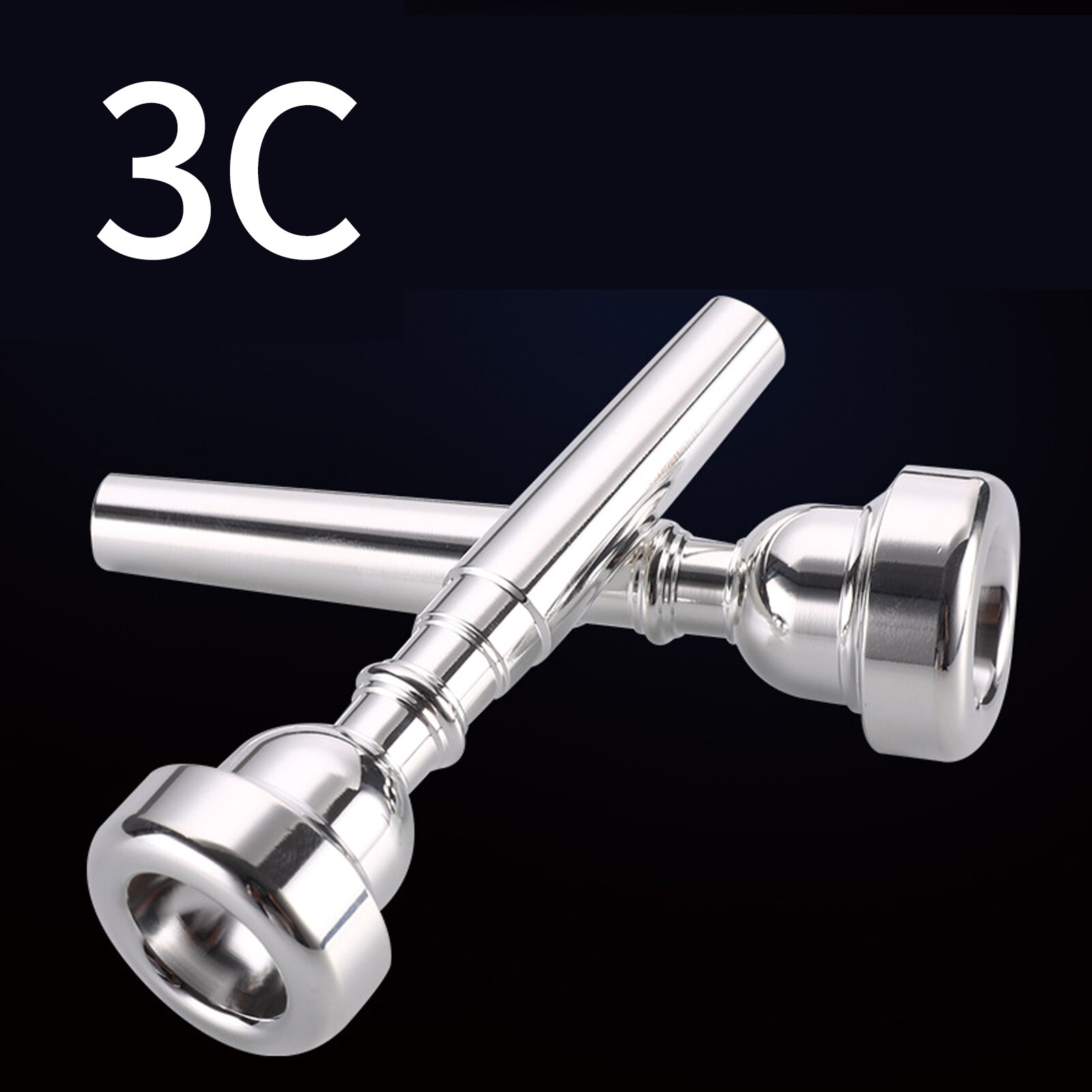 1.5C/3C/5C/7C Trumpet Mouthpiece Plated Copper Lightweight Practice Trumpet Mouthpiece For Bach Musical Instruments Accessories: 3C