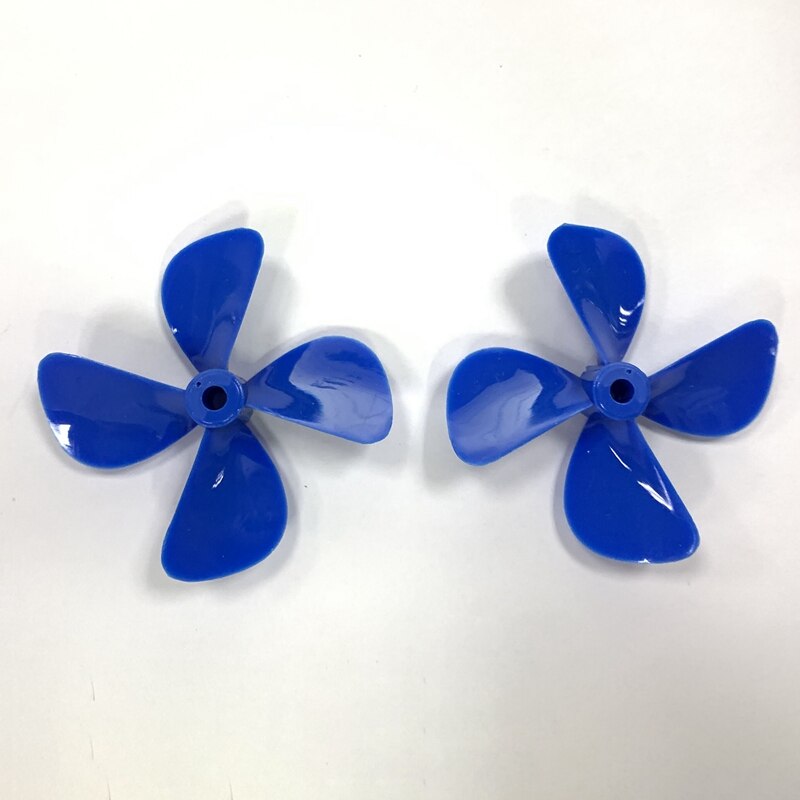 RC Boat 4X60mm Four Blades Paddle Nylon Boat Propeller Positive & Reverse Screw RC Boat Propeller Blue