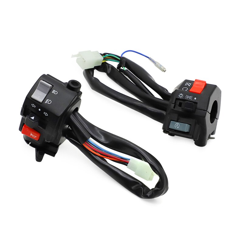 Moto 22mm 7/8 "Interruptor Control manillar para Yamaha XV250 Virago XV125 RD350 SRX600 FZR250 RZ250 RZ350 V-Max TZR250 TZR125: Default Title