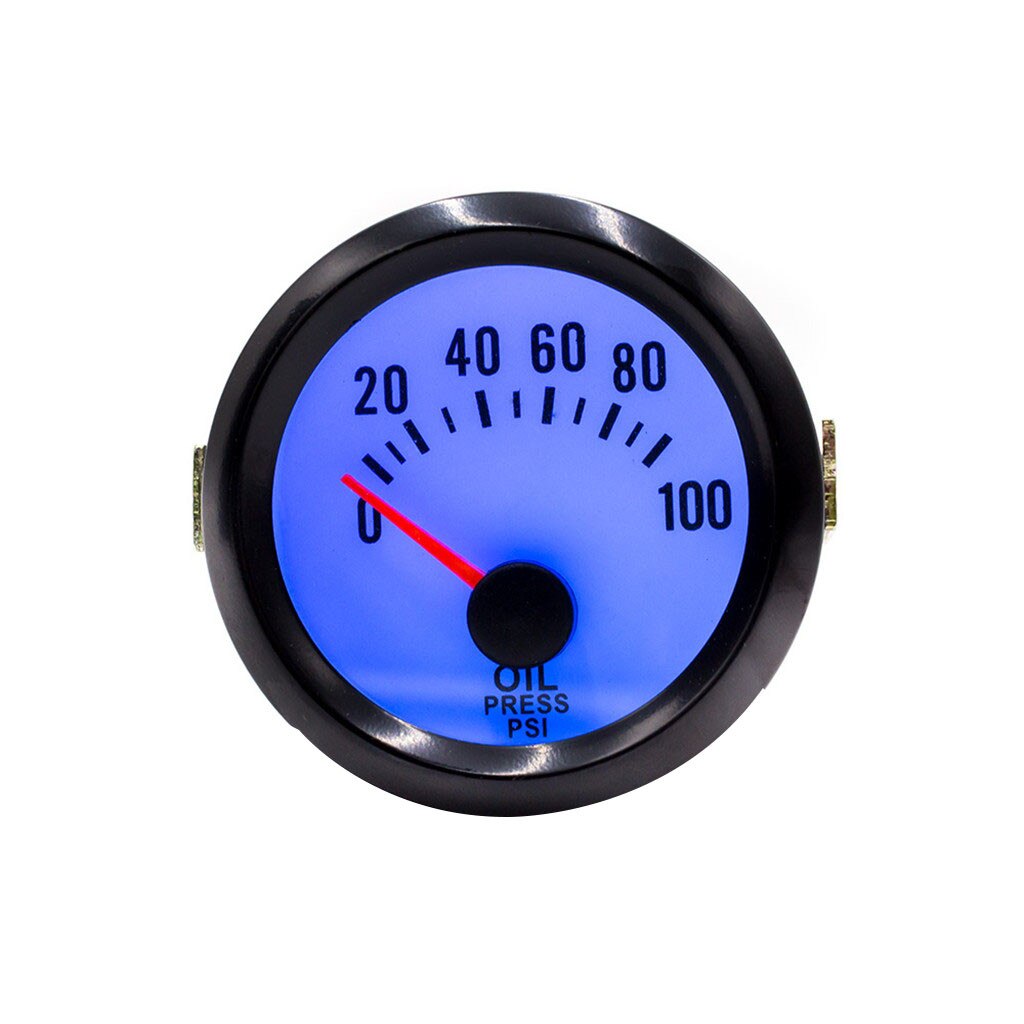 Auto Universele 52 Mm Bar Led Licht Druk Turbo Boost Gauge Meter Dc Olie Temp Andwater Temperatuurmeter 12: E