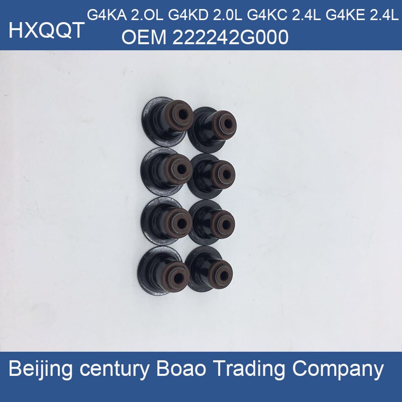 Sello de vástago de válvula para Genesis Coupe Tucson, 222242G000 SONATA, SANTA FE, TUCSON Sello de válvula, 2.0L, 2.4L, G4KA, G4KC