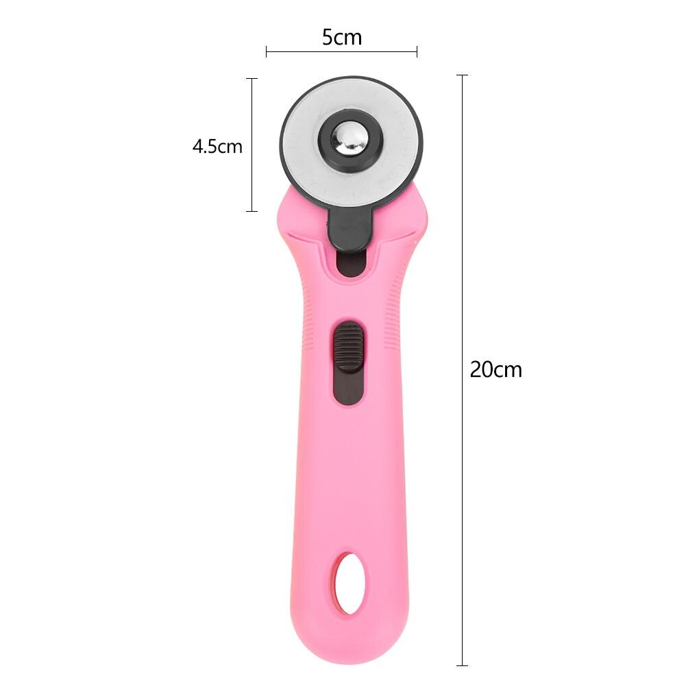 Faca rotativa de 45mm, suprimentos de alfaiate, ferramentas de patchwork, seguro, roda de rolo, faca redonda para corte manual de couro, tecidos, cortador de roda: 45mm Rotary Cutter B