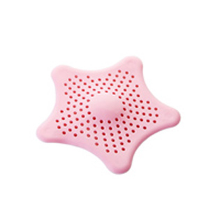 ERMAKOVA Silikon Waschbecken Abfluss Filter Ablassen Sieb Gummi Sieb Badewanne Haar Fänger Fallensteller für Schlecht Küche Wc: Rosa