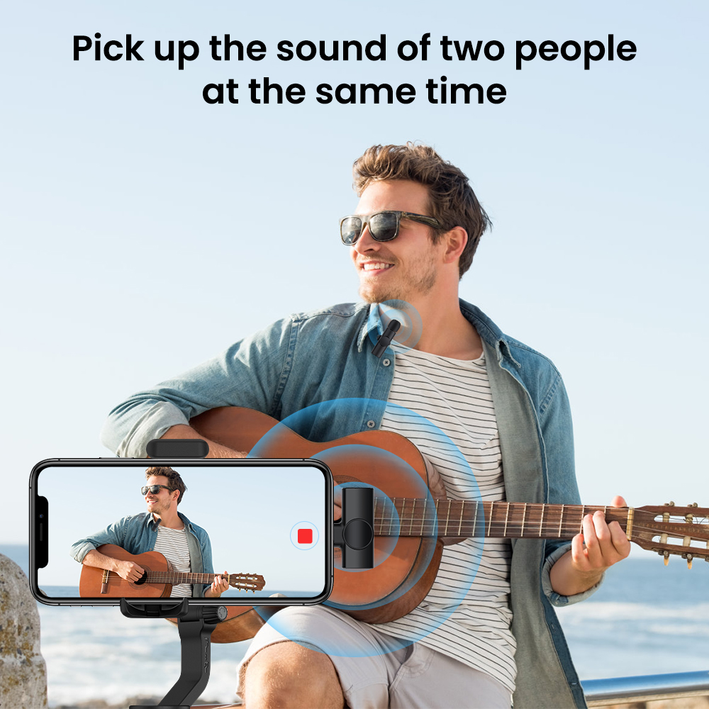 2 in 1 wireless lavalier microphone conference host live bluetooth microphone noise reduction clear pickup