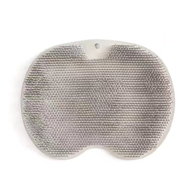 Brosse de lavage des pieds en silicone, coussin de massage des pieds, bain Polymères de douche, bain , Polymères coordonnants, lavage des pieds: Orange