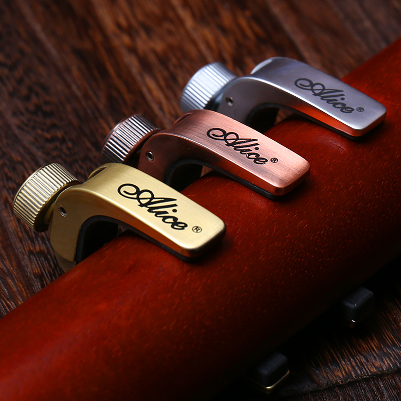 Guitar Capos Electric Acoustic Guitar Capo Bass Violin Ukulele Capotraste Single-handed Tune Clamp Trigger - 3 Colors Metal Capo