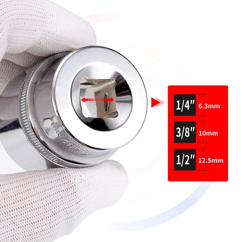 Socket Adapter Set Hex Shank to 1/4 3/8 1/2 Inch Impact Driver Drill Bits