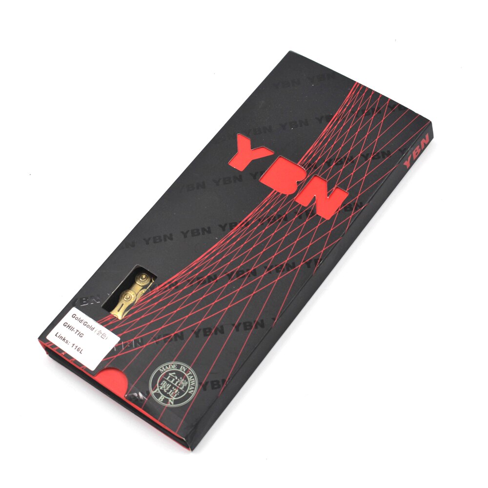 YBN 10/11/12 Speed Bicycle Chain SLA H11-TIG Gold Titanium coating MTB Road Bike Colorful Chain for SRAM/Campanolo System