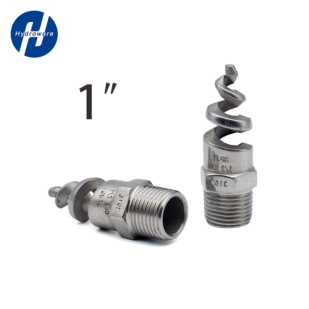 Bsp1/4 "3/4" 1 "2" Ss304/316 Roestvrijstalen Bd Draad Kegel Spiraal Jet Mondstuk Water Nevel Sprinkler Tuin Gazon Irrigatie Tool: WHITE / 1/2''