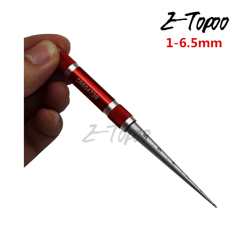 1-6.5mm 3-15mm 15-30mm 30-45mm Conical Feeler Gauge Taper Cone Cylinder Gauge For Measuring Hole Size Diameter Taper Gauge tool