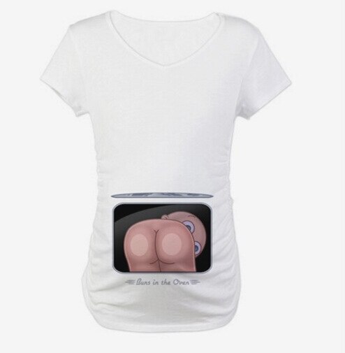 Gravidtröjor gravid t-shirts söta babytryckta kläder för gravida kvinnor t-shirt