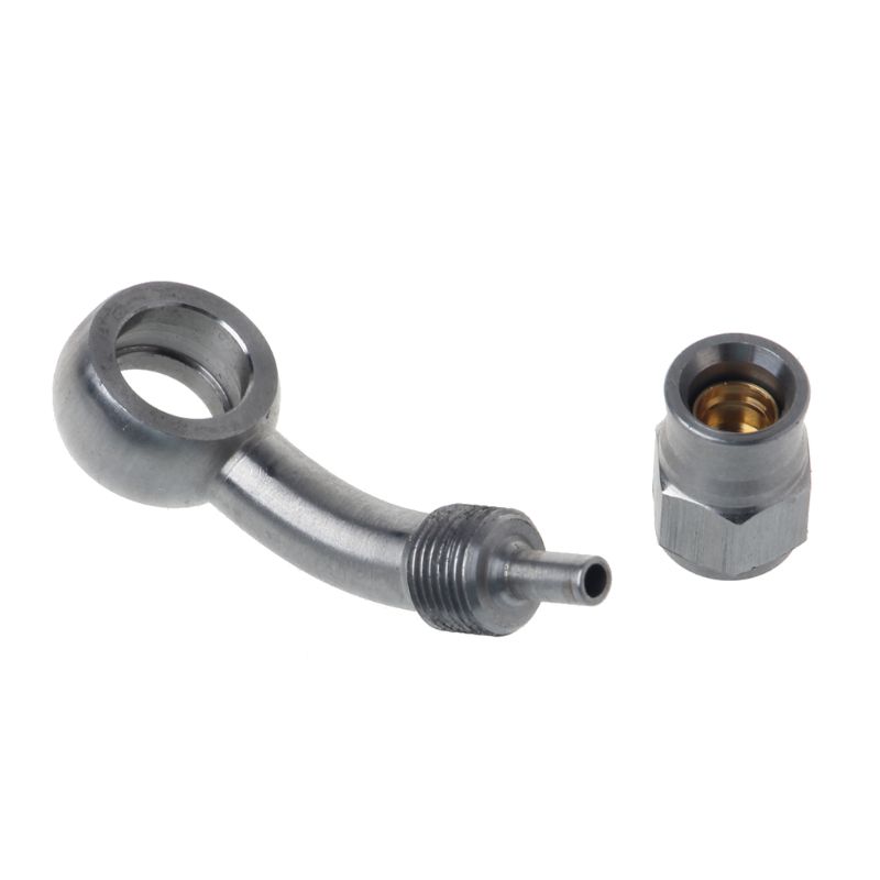 AN-3 to M10 Metric 10mm 45 Degree Stainless Steel Brake Hose Fitting
