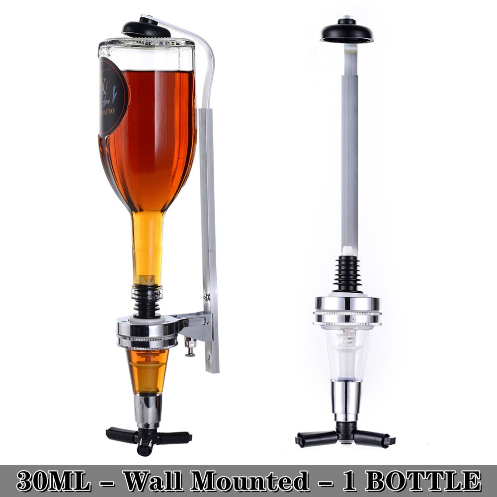 Distributeur de liqueur mural 1-6 bouteilles, support pour Cocktail, vin, bière, Bar, distributeur de boissons, séparateur d&#39;alcool: 1 Bottle