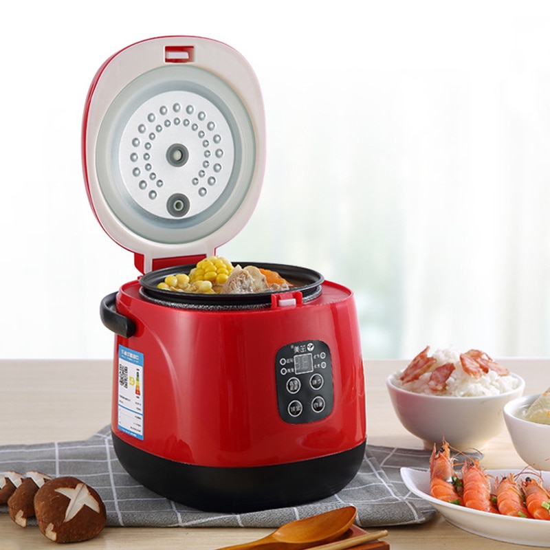 Mini Electric Rice Cooker Intelligent Automatic Household Kitchen Cooker 1-2 people Small Smart Appliances With Timing Cooking