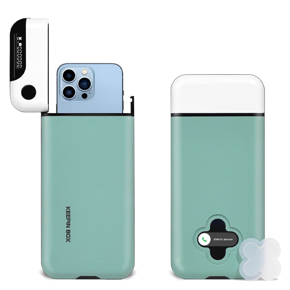 Caja de bloqueo de teléfono móvil con temporizador para iPhone y Android, ayuda a ser auto-manejado y enfocado, previene la intoxicación del teléfono