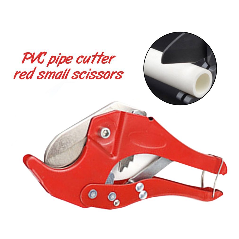 Pvc Aluminium Plastic Pijp Water Tube Tubing Hose Cutter Schaar Mes Gesneden Ratel Sanitair Tool Hand Tool Red