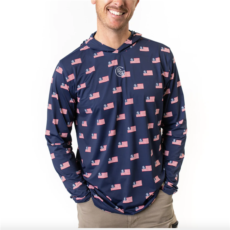 Mens Fishing Shirts Sun Protection Hoodie Shirt Hooded Performance Shirt Fishing Shirt Quick-dry UPF50+ USA Size S-2XL Camisas