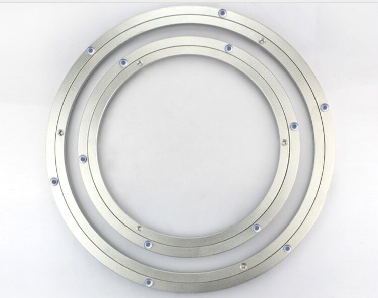 1pcs 400mm Lazy Susan Aluminum Brackets Round Turntable Bearing