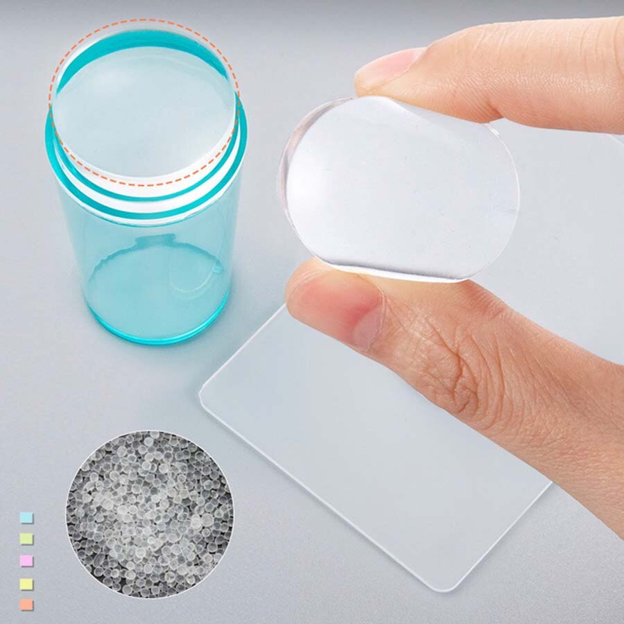 Ensemble de pochoirs à ongles français en Silicone, transfert de modèles, Art de manucure, plaque d&#39;impression, outil, gelée, pochoir, sceau