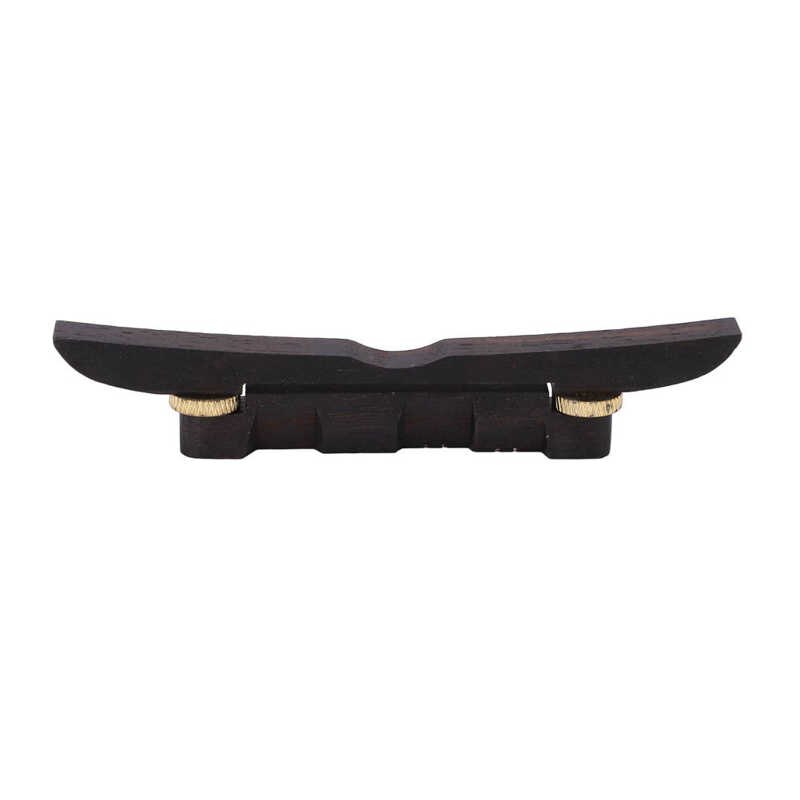 Ebony String Bridge Mandolin Bridge Adjustable Height for Stringed Instruments Repair