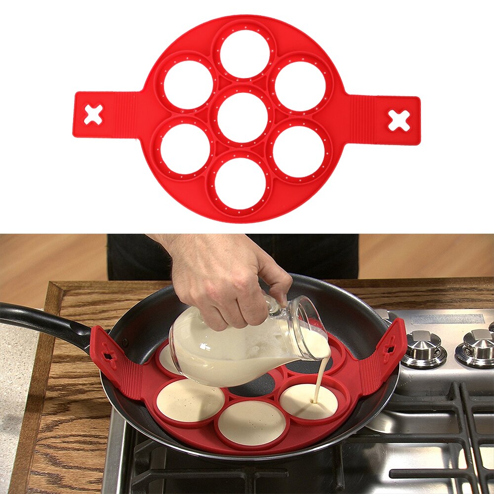 HILIFE Pancakes Cheese Egg Porous Mold Egg Ring Maker Eggs Mold Pancake Maker Cooking Tool Nonstick