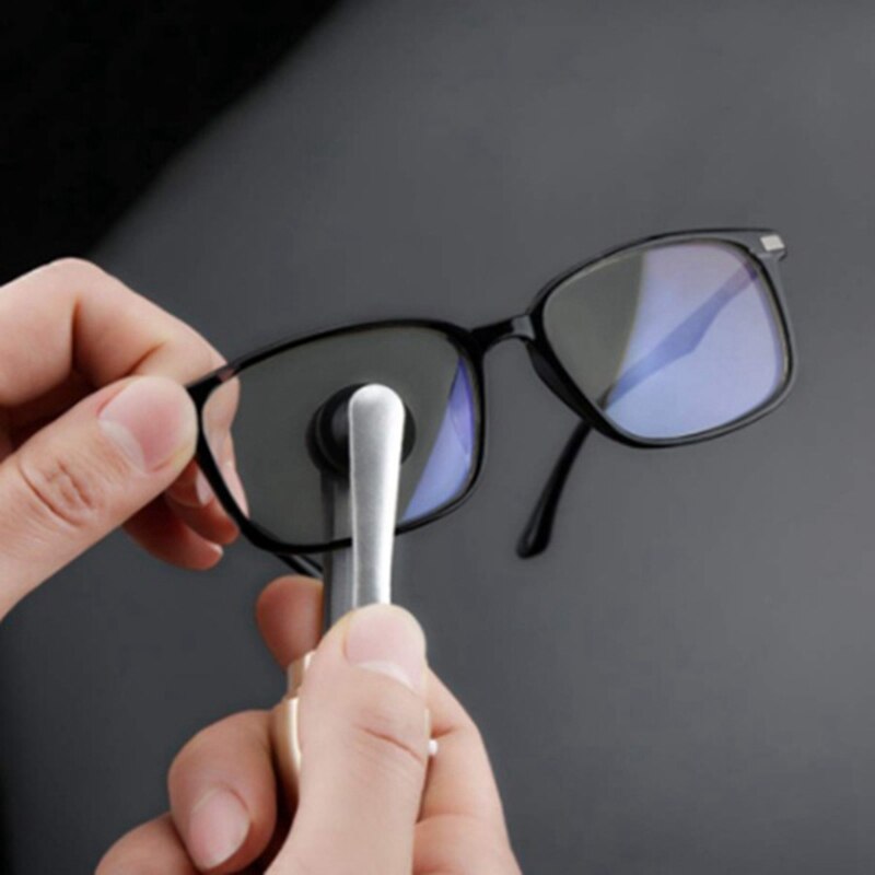 4Pcs Portable Glasses Cleaner Carbon Clean Injected Glasses Sunglasses Brush 2 in 1 Glasses Cleanup No Glass